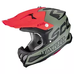 Scorpion Vx-22 Air Updown Мотошлем Green Red Matt Зеленый (размер: xs)