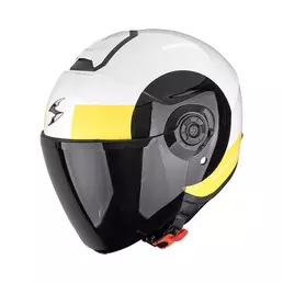 Scorpion Exo City 2 Sheer Мотошлем White Black Yellow Желтый