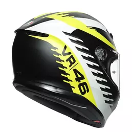 Agv K6 Rapid 46 Мотошлем Black Matt White Yellow Желтый