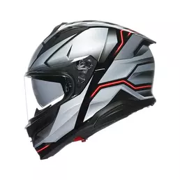 Agv K7 E2206 Jaeger Мотошлем Black Silver Серый
