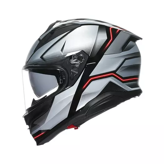 Agv K7 E2206 Jaeger Мотошлем Black Silver Серый