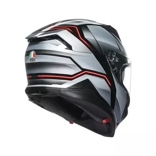 Agv K7 E2206 Jaeger Мотошлем Black Silver Серый