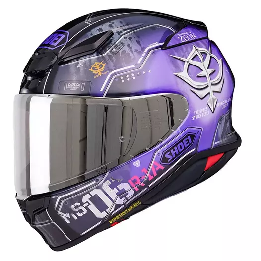 Shoei Nxr 2 H-mobility Zaku Tc-12 Мотошлем Фиолетовый