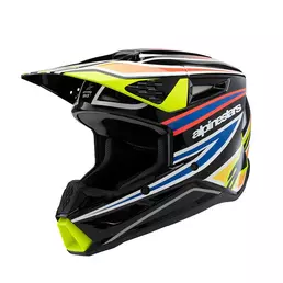 Alpinestars S-m3 Youth Wurx Мотошлем Black Yellow Черный