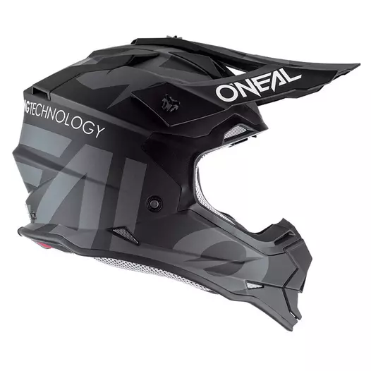 O Neal 2srs Slick Мотошлем Black Grey Черный
