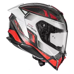 Premier Hyper Carbon 22.06 Tk 92 Мотошлем White Red Белый