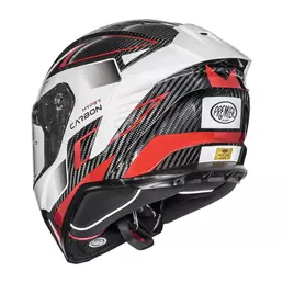 Premier Hyper Carbon 22.06 Tk 92 Мотошлем White Red Белый