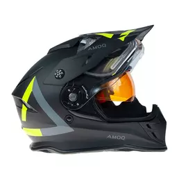 Amoq Adaptor Мотошлем Black Yellow Черный