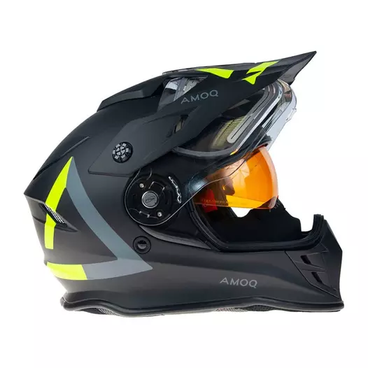 Amoq Adaptor Мотошлем Black Yellow Черный (размер: xs)