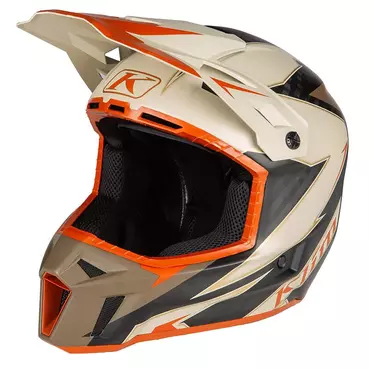 Klim F3 Carbon Мотошлем Lightning Peyote Коричневый