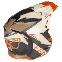 Klim F3 Carbon Мотошлем Lightning Peyote Коричневый