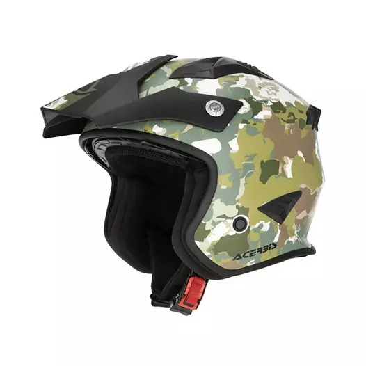 Acerbis Jet Aria 2206 Graphic Мотошлем Green Brown Зеленый (размер: xs)