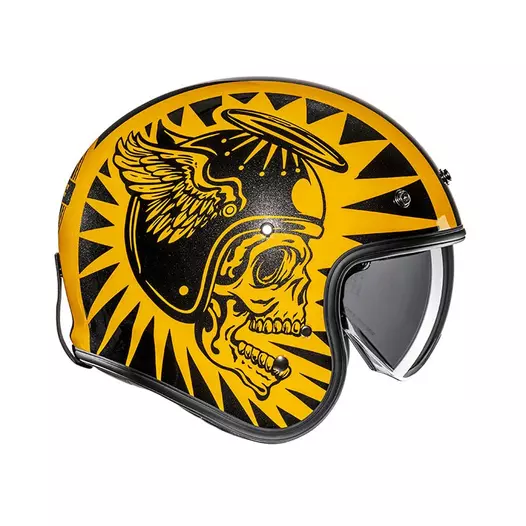Hjc V31 Flame Мотошлем Yellow Желтый
