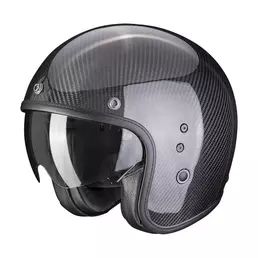 Scorpion Belfast Evo Carbon Solid Мотошлем Black Черный