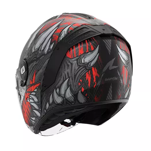 Shark Rs Jet Carbon Shaytan Mat Мотошлем Red Красный