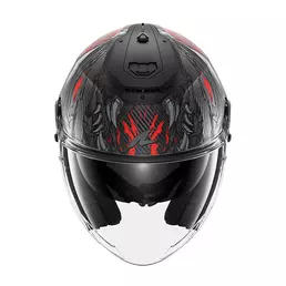 Shark Rs Jet Carbon Shaytan Mat Мотошлем Red Красный