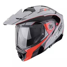 Scorpion Adx-2 Kamps Modular Мотошлем Grey Red Серый