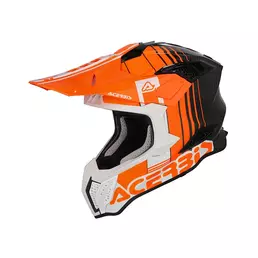 Acerbis Airstrike-c Мотошлем Orange White Оранжевый