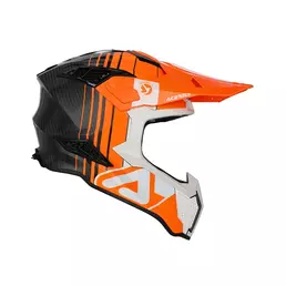 Acerbis Airstrike-c Мотошлем Orange White Оранжевый