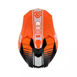 Acerbis Airstrike-c Мотошлем Orange White Оранжевый