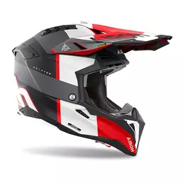 Airoh Aviator 3 Monarch Мотошлем Grey Red Matt Серый