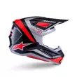 Alpinestars Sm7 Rise Мотошлем Black Silver Red Красный