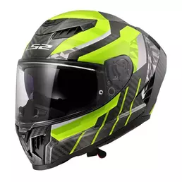 Ls2 Ff807 Dragon Carbon Trax Мотошлем Yellow Желтый