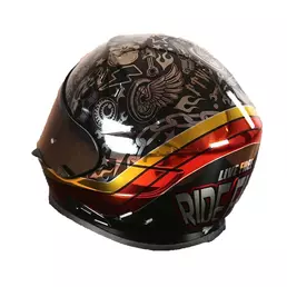Simpson Venom 22.06 Tattoo Мотошлем Черный