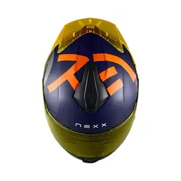 Nexx Y.100r Nippon Мотошлем Indigo Blue Оранжевый