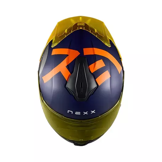 Nexx Y.100r Nippon Мотошлем Indigo Blue Оранжевый