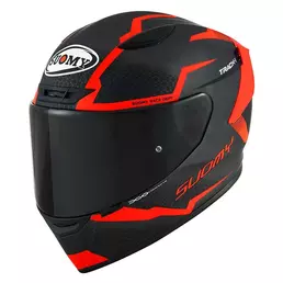 Suomy Track-1 Reaction Мотошлем Anthracite Red Matt Черный