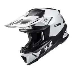 Hjc C50 Slide Мотошлем Black White Matt Белый