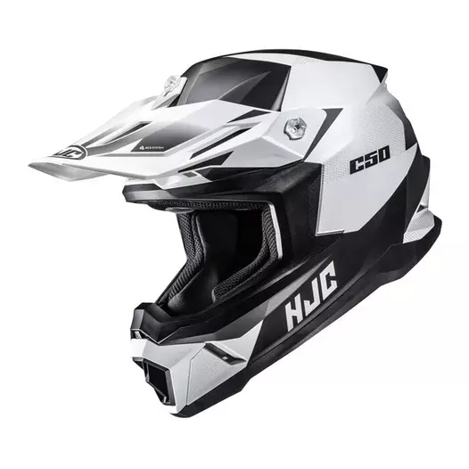 Hjc C50 Slide Мотошлем Black White Matt Белый (размер: s)