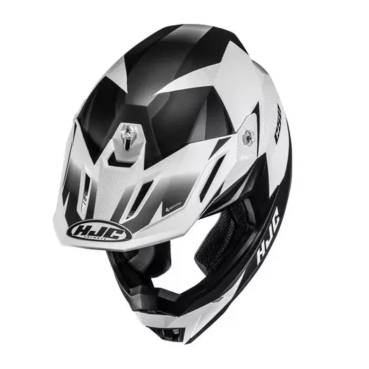 Hjc C50 Slide Мотошлем Black White Matt Белый