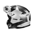Hjc C50 Slide Мотошлем Black White Matt Белый