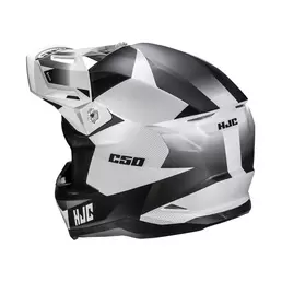Hjc C50 Slide Мотошлем Black White Matt Белый