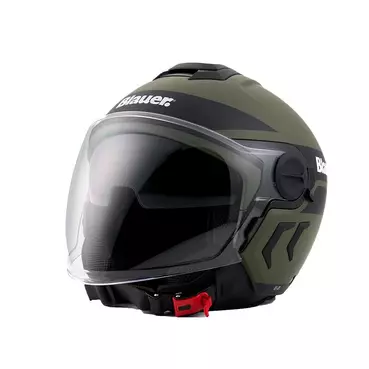 Blauer Demi Jet Dj-01 Мотошлем Green Matt Зеленый