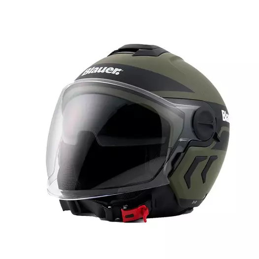 Blauer Demi Jet Dj-01 Мотошлем Green Matt Зеленый (размер: xs)