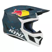 Kini Red Bull Mx3 1.0 Мотошлем Blue White Синий