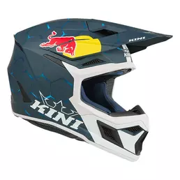 Kini Red Bull Mx3 1.0 Мотошлем Blue White Синий