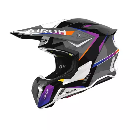 Airoh Twist 3 Hustle Мотошлем Glossy Черный (размер: xs)