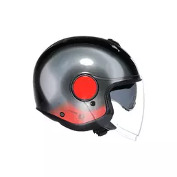 Agv Eteres E2206 Levanto Мотошлем Black Silver Red Красный