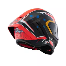 Alpinestars Supertech R10 Miller Replica Мотошлем Matt Красный