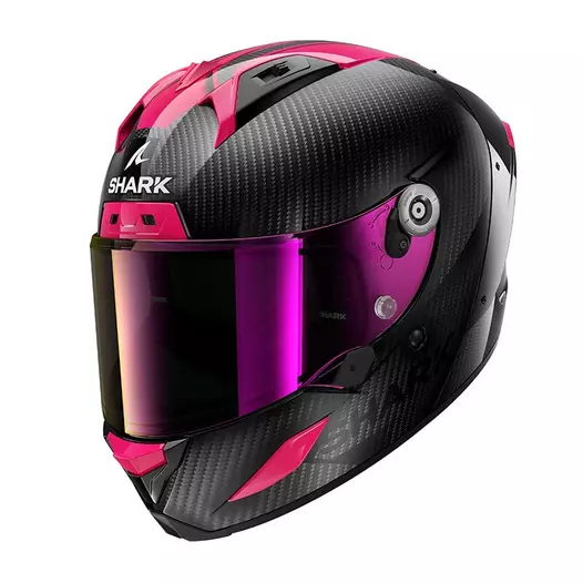 Shark Aeron Carbon Skin Мотошлем Black Pink Розовый (размер: xs)