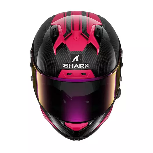 Shark Aeron Carbon Skin Мотошлем Black Pink Розовый