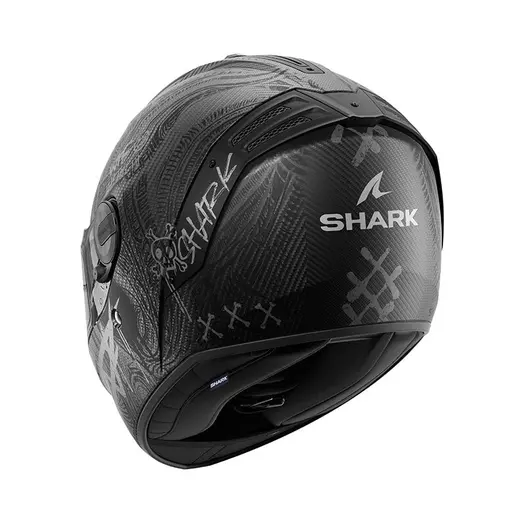 Shark Spartan Rs Carbon Shiever Mat Мотошлем Silver Серый