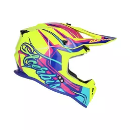 Acerbis Linear 2206 Мотошлем Yellow Purple Желтый