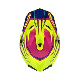 Acerbis Linear 2206 Мотошлем Yellow Purple Желтый