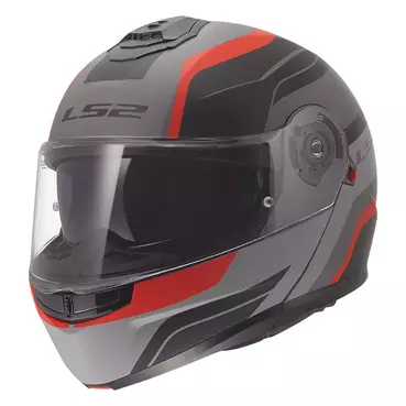 Ls2 Ff908 Strobe 2 Monza Мотошлем Grey Red Matt Красный