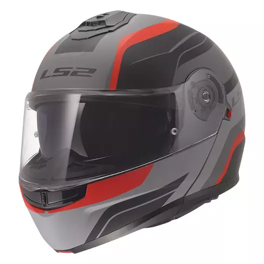Ls2 Ff908 Strobe 2 Monza Мотошлем Grey Red Matt Красный